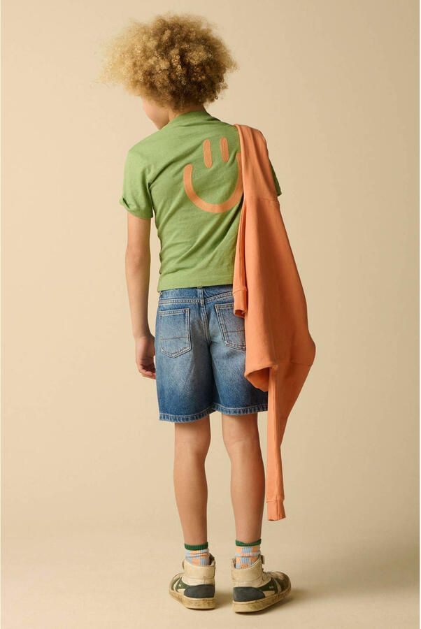 Sissy-Boy T-shirt met backprint groen - Foto 2