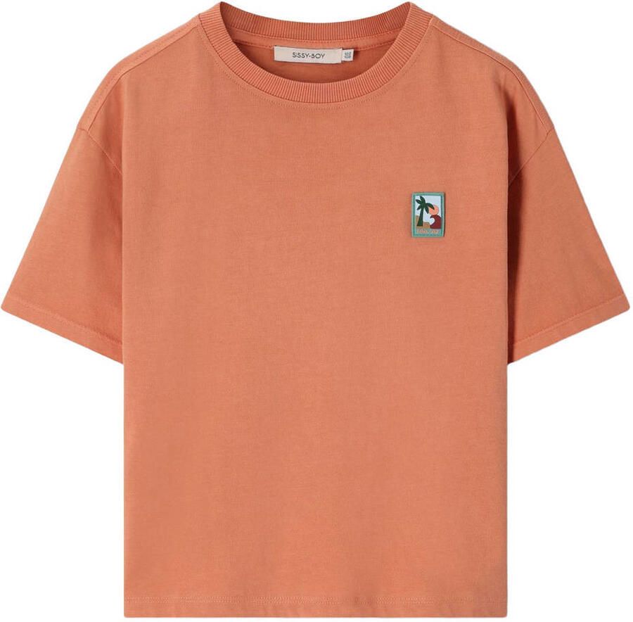 Sissy-Boy T-shirt met backprint oranje
