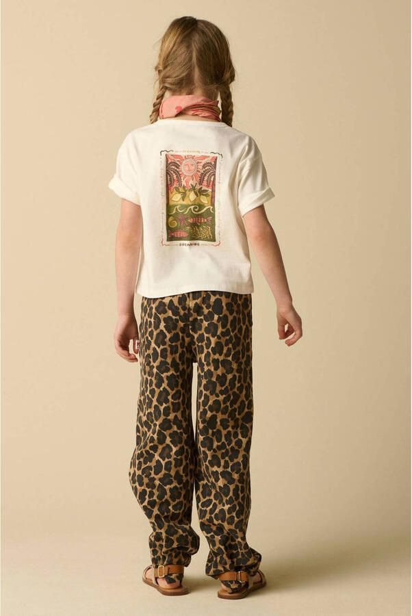 Sissy-Boy casual broek met panterprint bruin - Foto 3