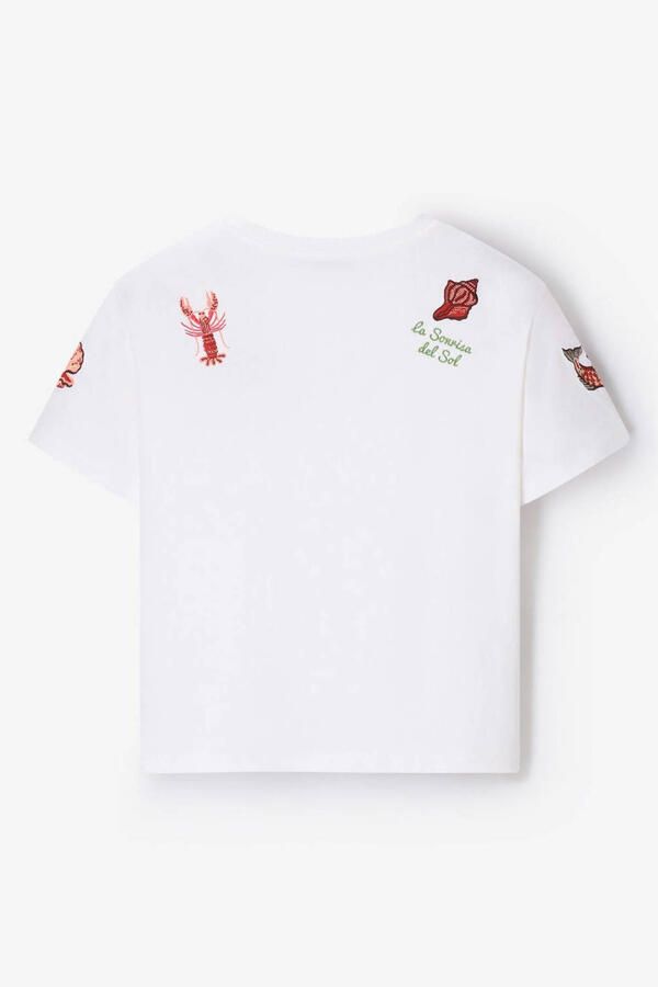 Sissy-Boy T-shirt met borduursels wit - Foto 3