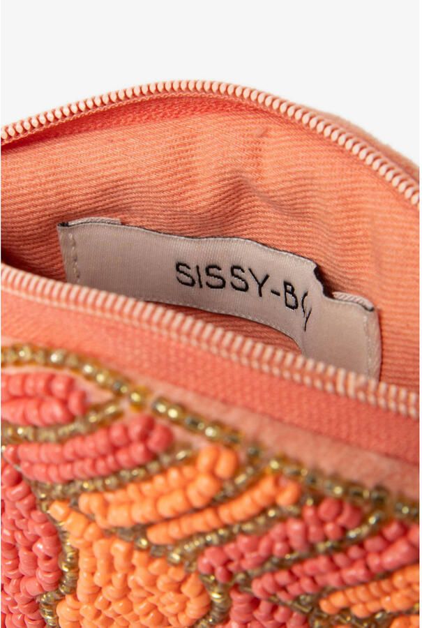 Sissy-Boy tas met kraaltjes donker oranje - Foto 3