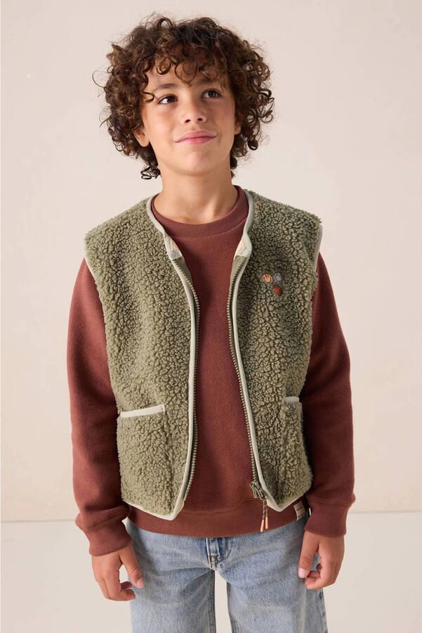 Sissy-Boy teddy gilet donkergroen
