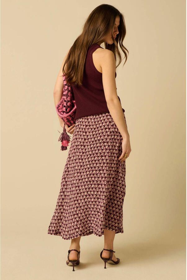 Sissy-Boy viscose blouse donkerrood - Foto 3