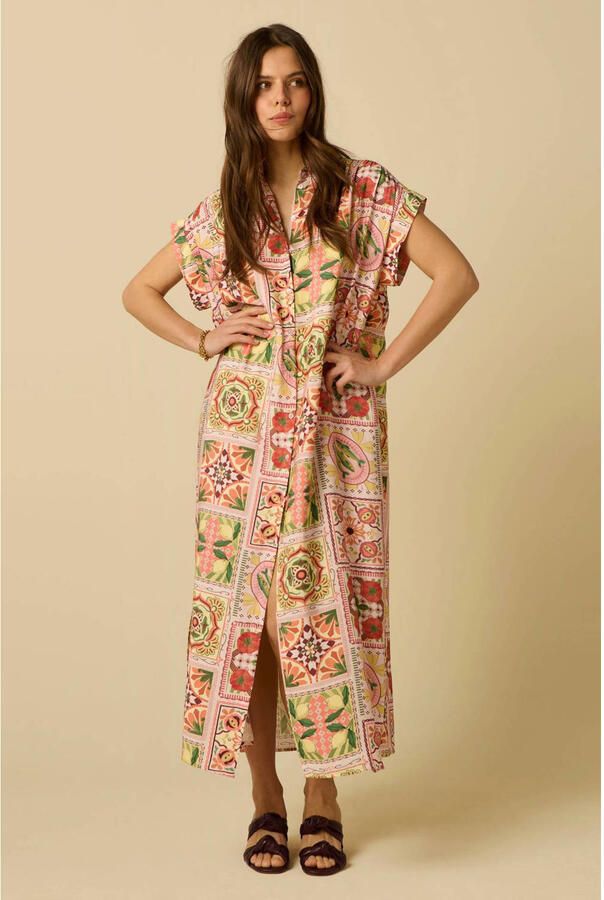 Sissy-Boy viscose blousejurk met print meerkleurig
