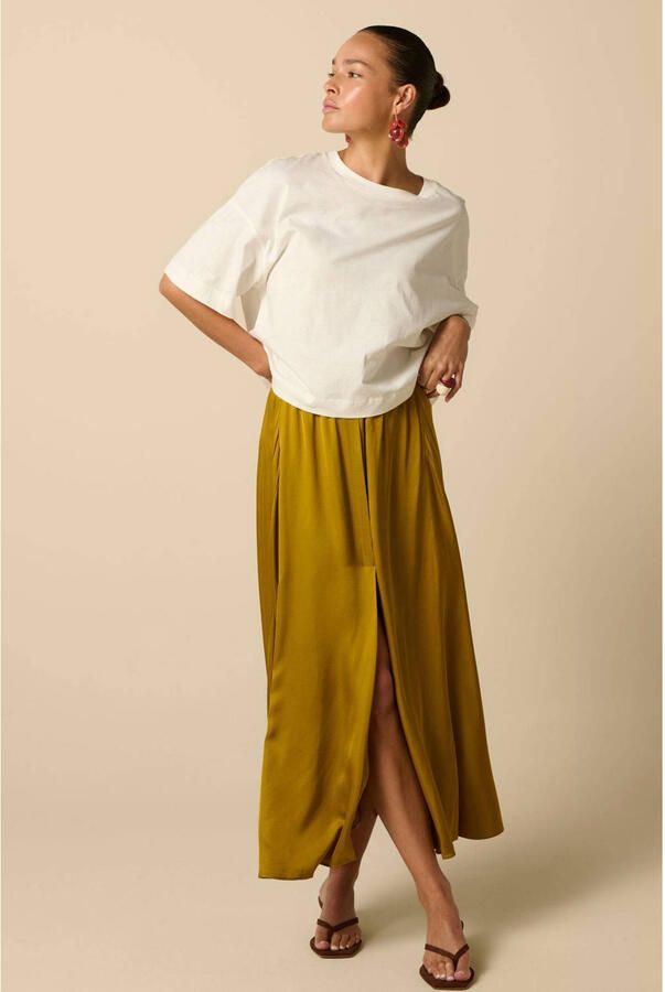 Sissy-Boy viscose maxi rok geel