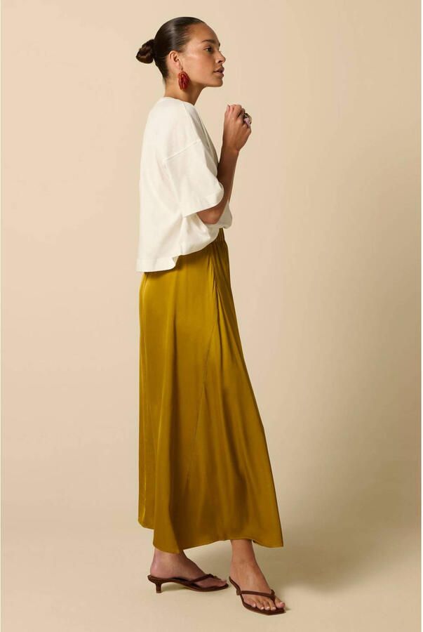 Sissy-Boy viscose maxi rok geel - Foto 2