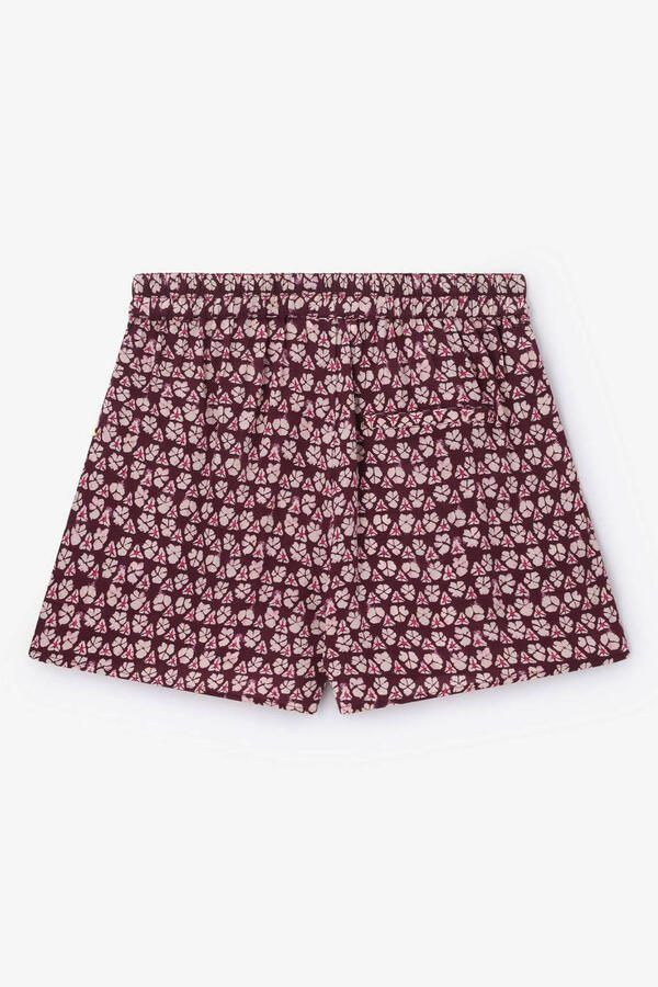 Sissy-Boy viscose regular fit broek met print donkerpaars - Foto 2
