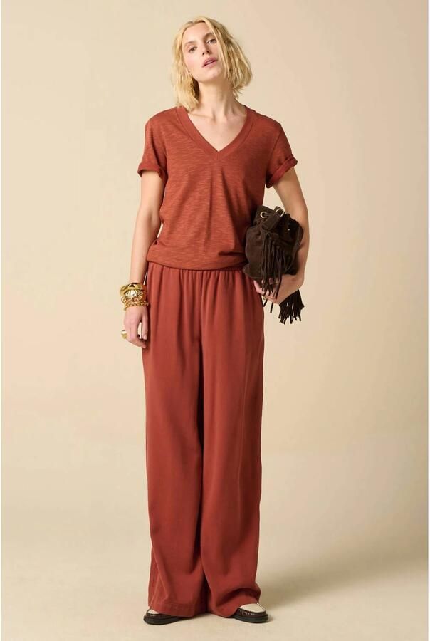 Sissy-Boy wide leg broek donkerrood
