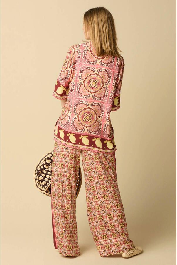 Sissy-Boy wide leg broek met print meerkleurig - Foto 2