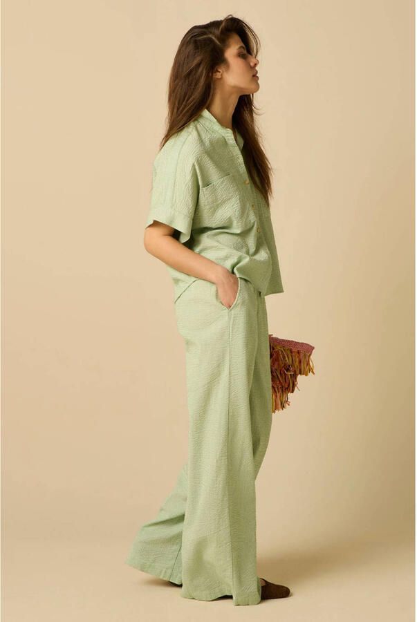 Sissy-Boy wide leg fit broek groen - Foto 2