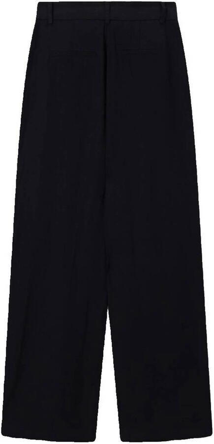 Sissy-Boy wide leg high waist broek met linnen zwart - Foto 3