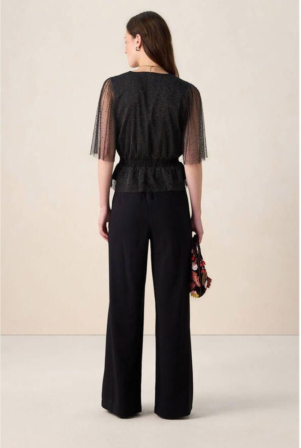 Sissy-Boy Wide leg high waist casual broek zwart - Foto 3