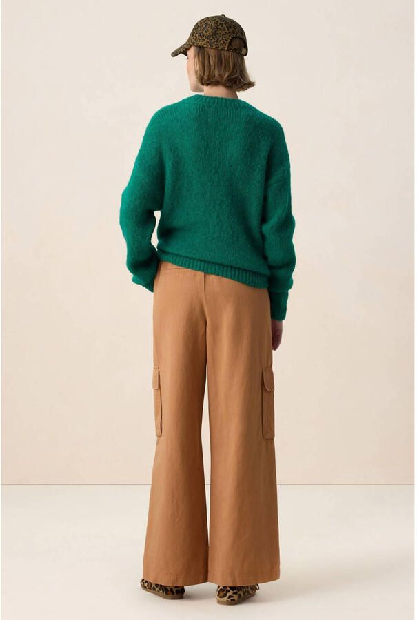 Sissy-Boy wide leg regular waist cargobroek bruin - Foto 2