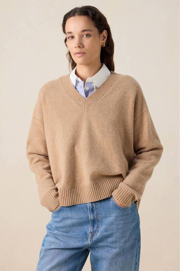 Sissy-Boy wollen pullover lichtbruin