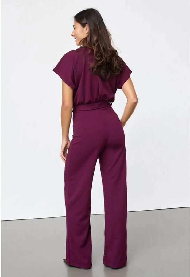SisterS Point A-lijn jumpsuit aubergine - Foto 2