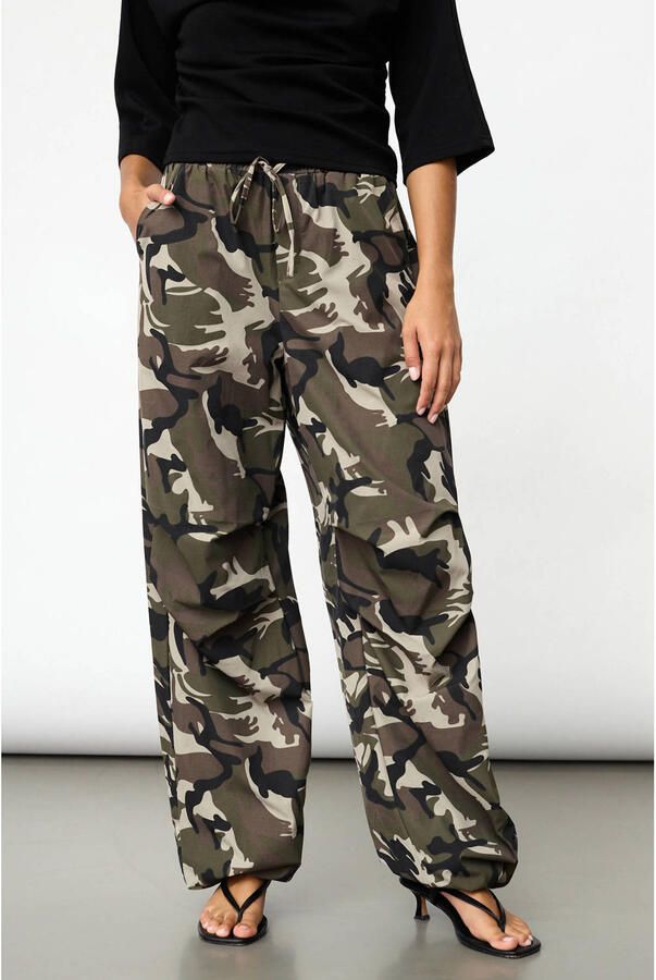 SisterS Point ballon camouflage broek groen