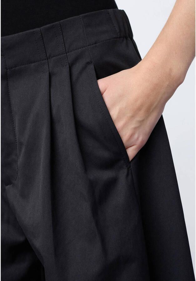 SisterS Point barrel cropped broek met plooien zwart - Foto 2