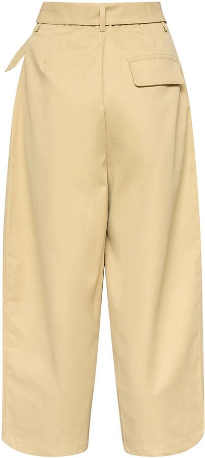 SisterS Point barrel pantalon met ceintuur en plooien beige - Foto 2