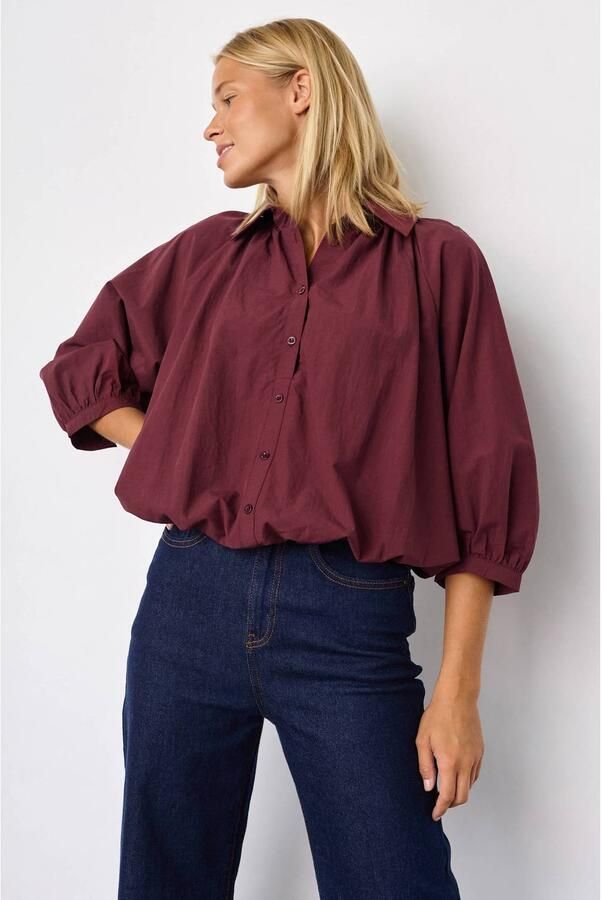 SisterS Point blouse donkerrood