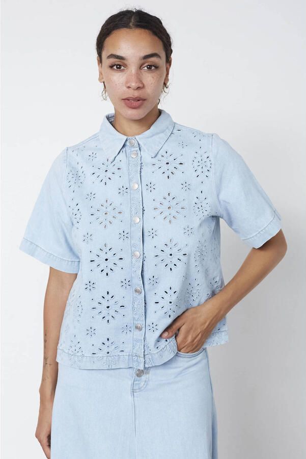 SisterS Point blouse lichtblauw