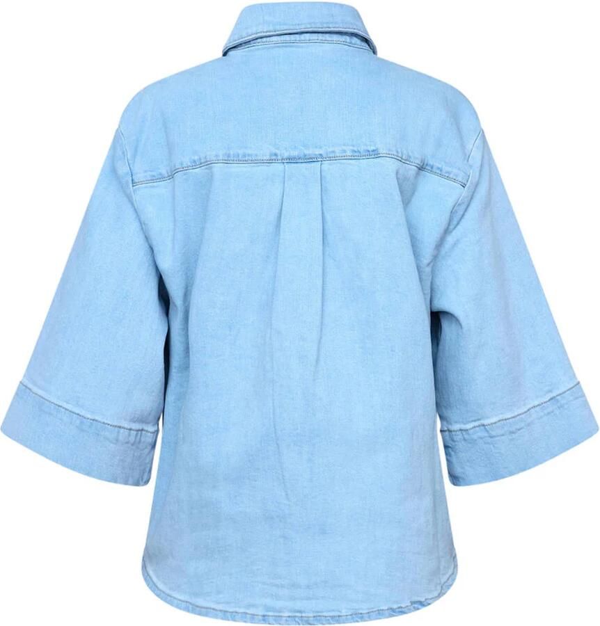 SisterS Point blouse light blue denim - Foto 2