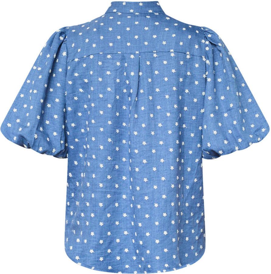 SisterS Point blouse met stippen blauw - Foto 2