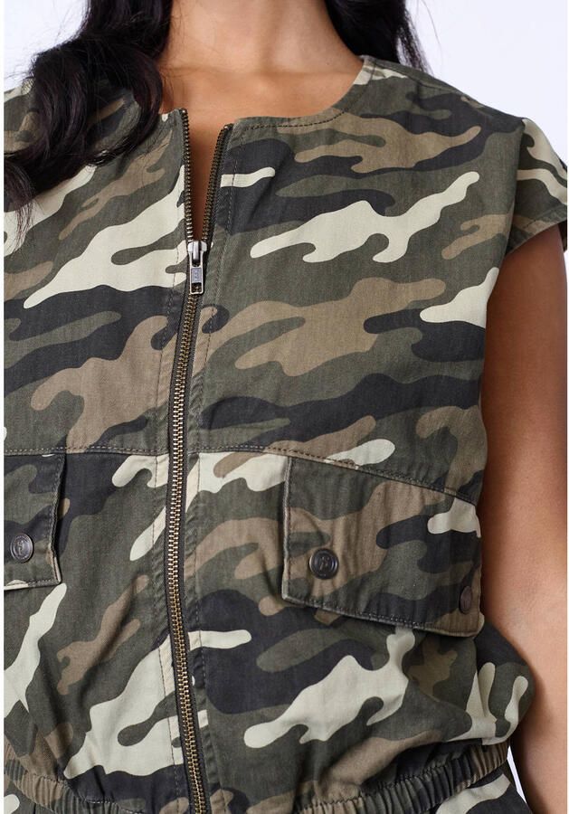 SisterS Point camouflage bodywarmer groen - Foto 2