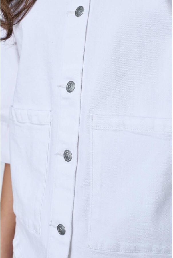SisterS Point denim blouse wit - Foto 3