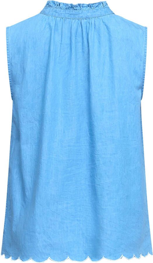 SisterS Point denim top met borduursels lichtblauw - Foto 2