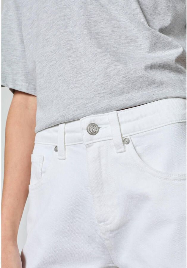 SisterS Point denim wide leg high waist broek wit - Foto 3