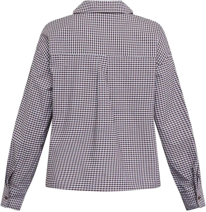 SisterS Point geruite blouse bruin - Foto 2