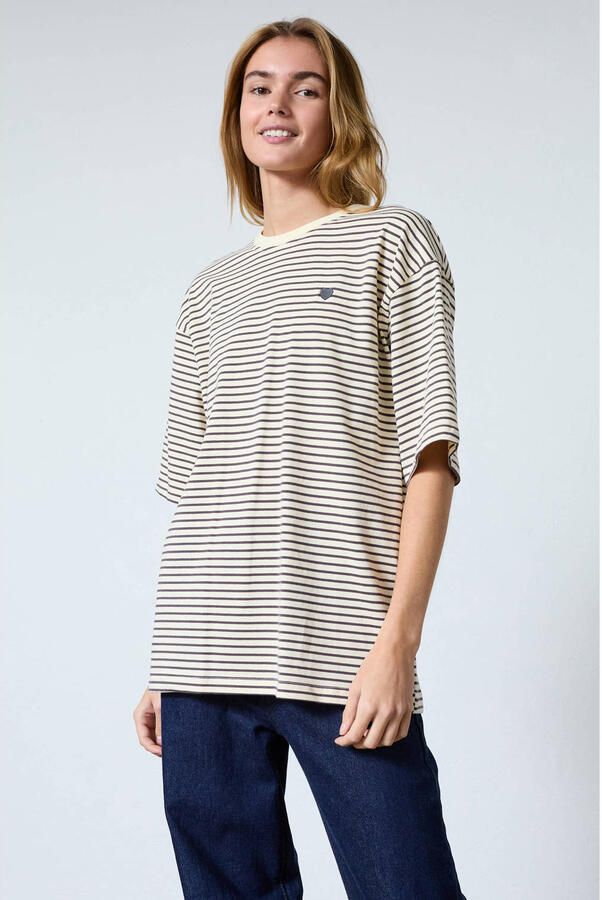 SisterS Point gestreept T-shirt crème