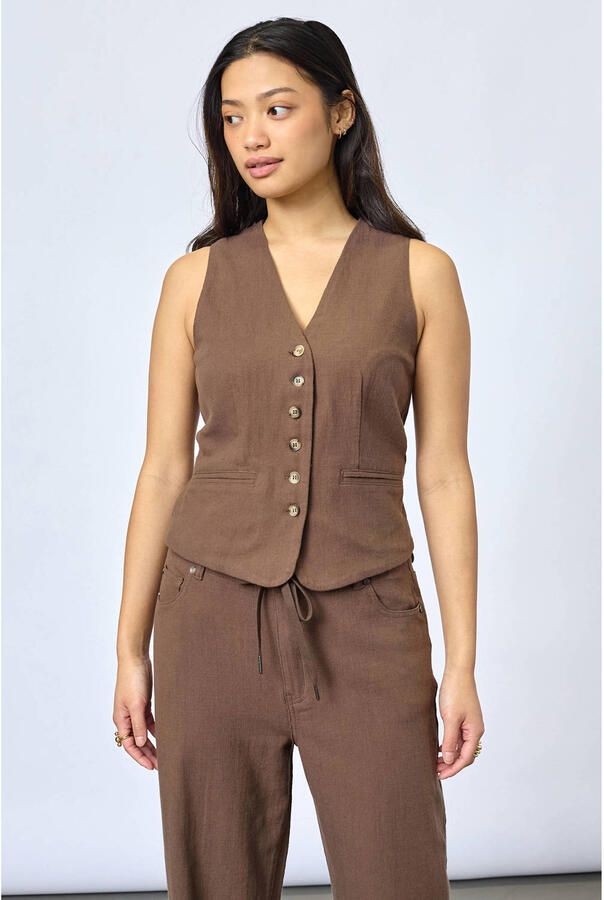SisterS Point gilet bruin