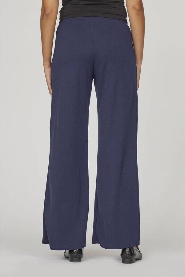 SisterS Point high waist wide leg broek GLUT-PA.A donkerblauw