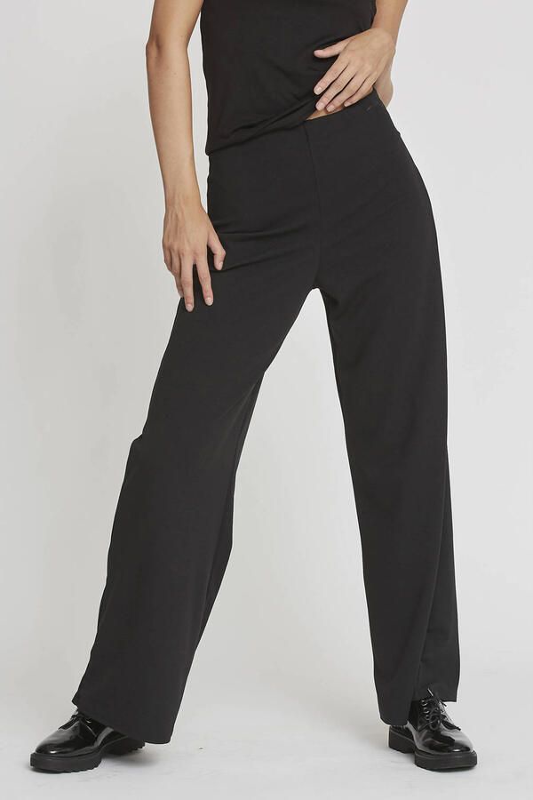 SisterS Point high waist wide leg broek GLUT-PA.A zwart - Foto 2