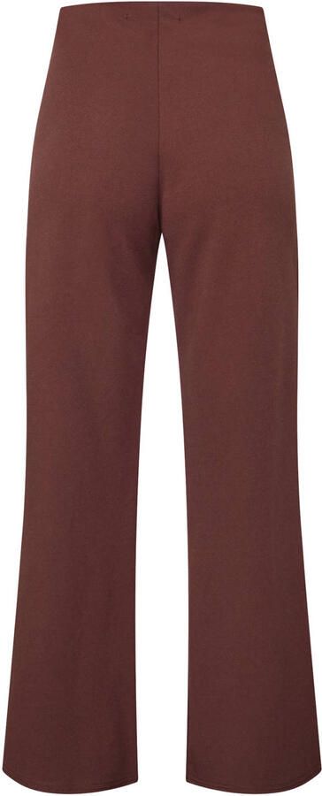 SisterS Point high waist wide leg palazzo broek bruin - Foto 2