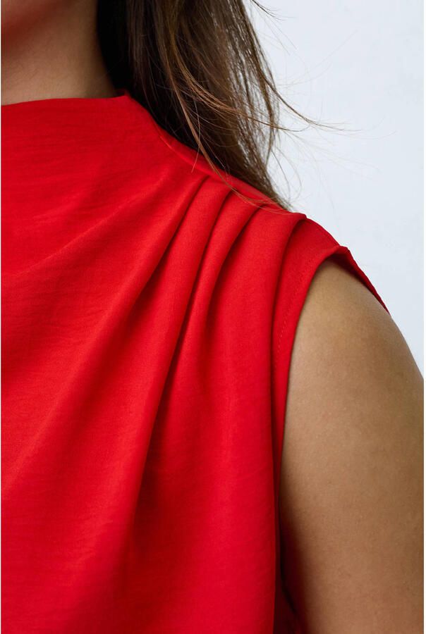 SisterS Point jumpsuit met cut-out rood - Foto 3