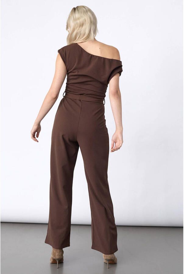 SisterS Point jumpsuit met plooien bruin - Foto 2