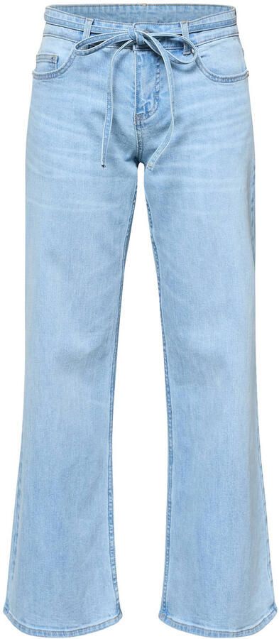 SisterS Point low waist wide leg jeans light blue denim - Foto 2
