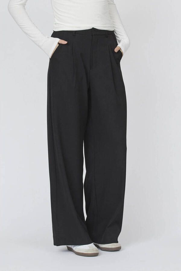 SisterS Point regular waist pantalon zwart - Foto 2