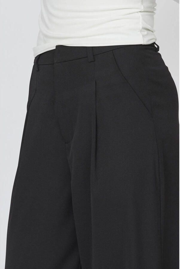 SisterS Point regular waist pantalon zwart