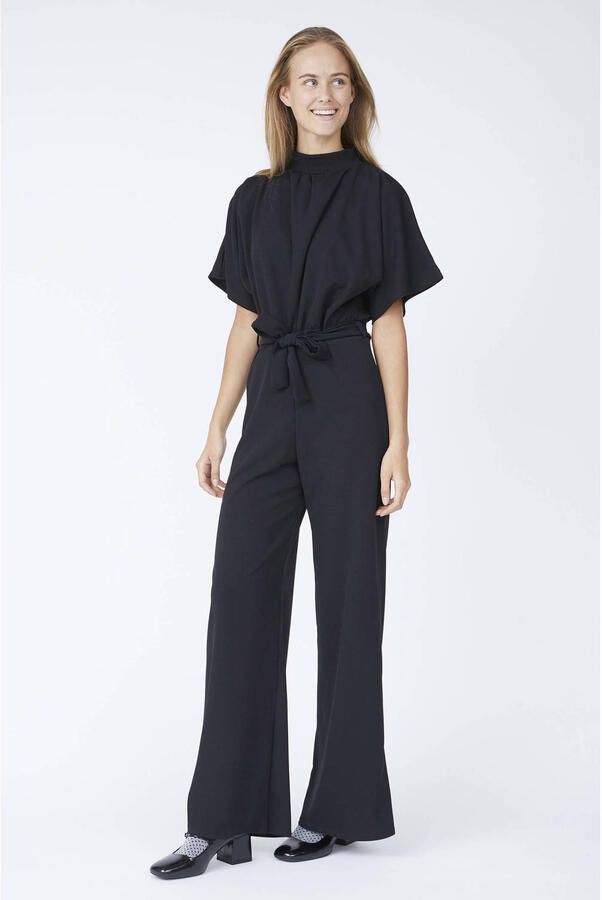 SisterS Point straight jumpsuit donkerblauw