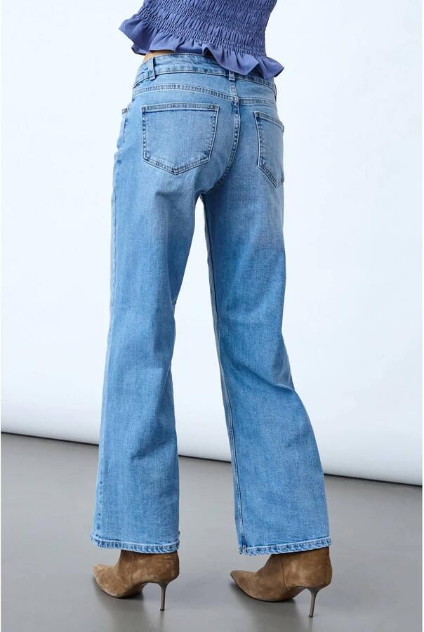 SisterS Point straight leg jeans medium blue denim - Foto 3