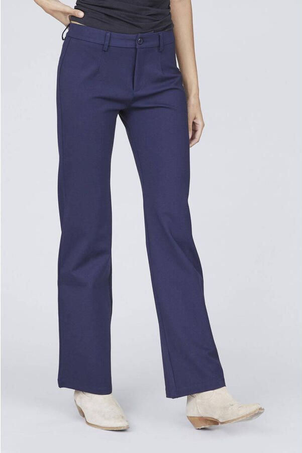 SisterS Point straight regular waist pantalon donkerblauw