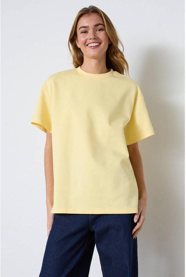 SisterS Point T-shirt lichtgeel