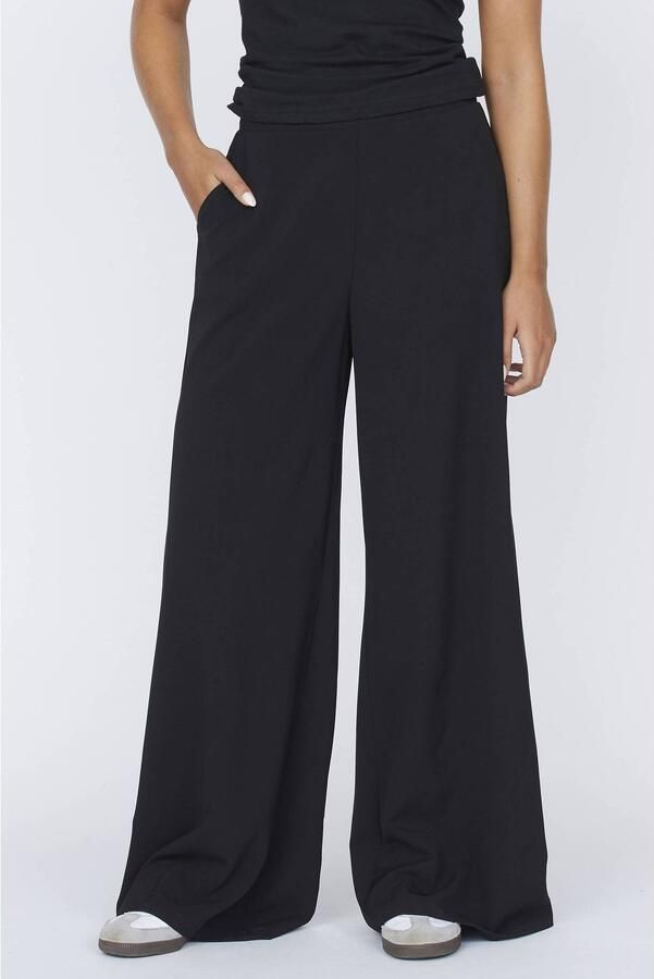SisterS Point wide leg broek zwart