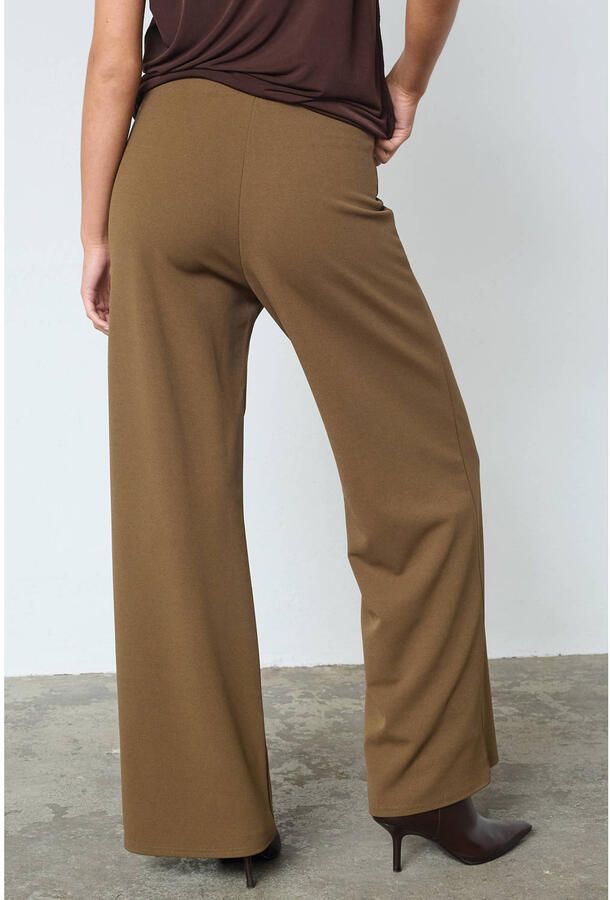 SisterS Point wide leg high waist palazzo broek donkergroen - Foto 2