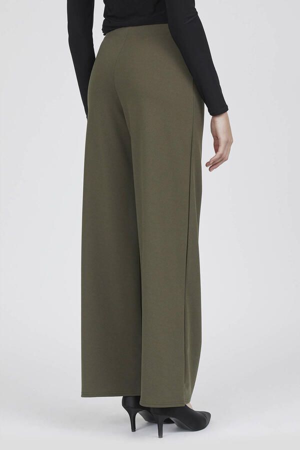 SisterS Point wide leg high waist palazzo broek kaki - Foto 2