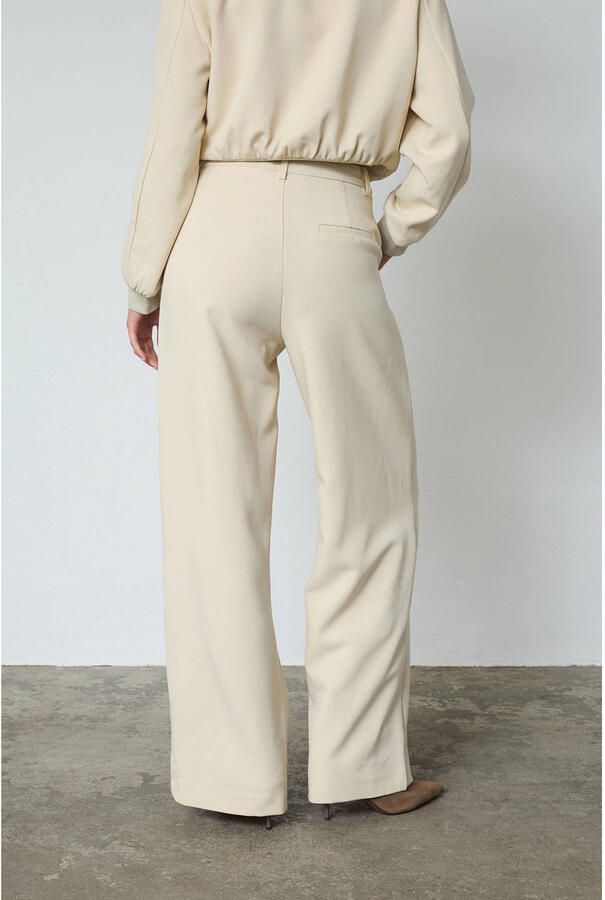 SisterS Point wide leg high waist pantalon crème - Foto 2
