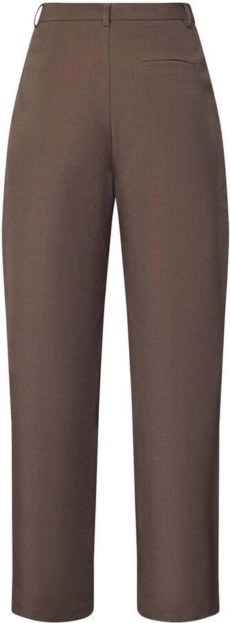 SisterS Point wide leg high waist pantalon donkerbruin - Foto 3